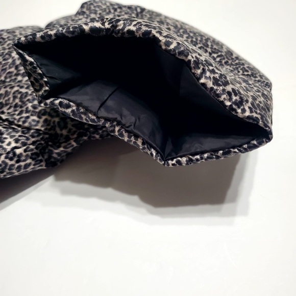 MK Michael Kors Womens Packable Down Jacket Leopard Puffer Sz M - Picture 4 of 15